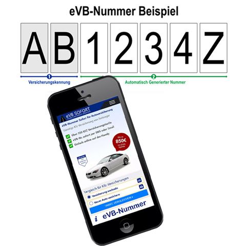 eVB-Nummer Beispiel und Handy